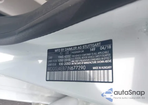 2018 Mercedes-Benz Cla 250 from USA, damaged, VIN WDDSJ4EB7JN677290